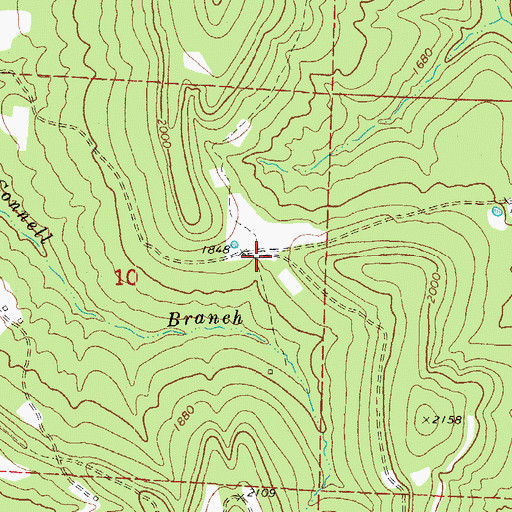 Topographic Map of Good Hope School (historical), AR