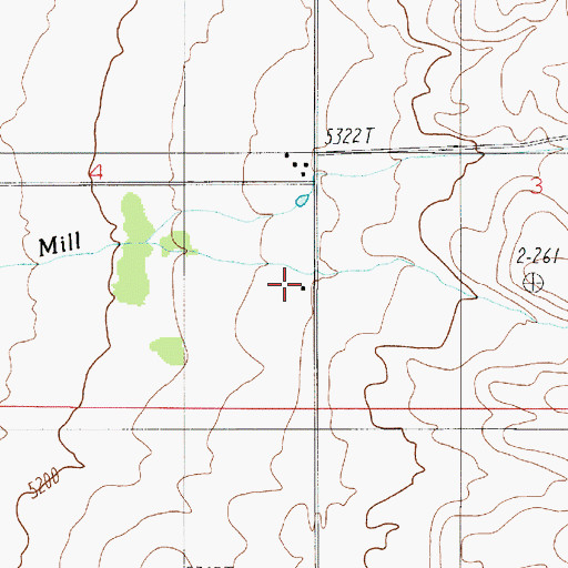 Topographic Map of 02N05E04DADD01 Well, MT
