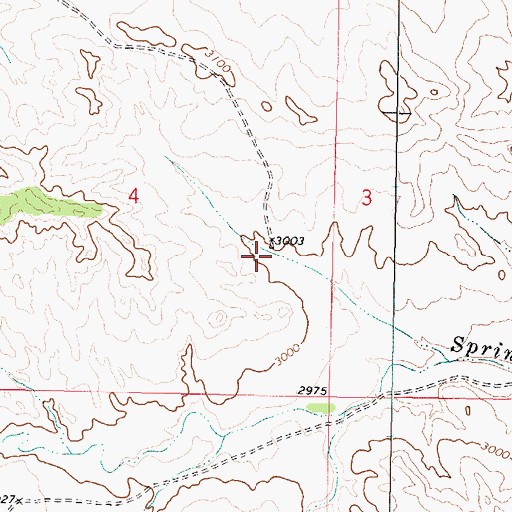 Topographic Map of 02N42E04DACA01 Well, MT