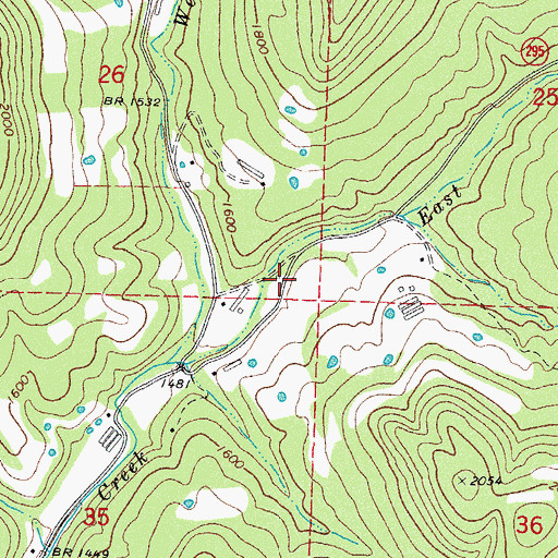 Topographic Map of Greenwood School (historical), AR