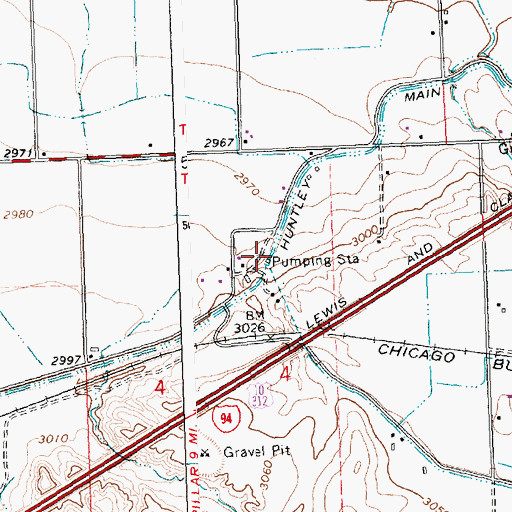 Topographic Map of 02N29E04BADD01 Well, MT