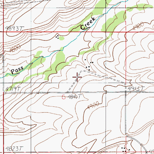 Topographic Map of 02N05E06AC__02 Well, MT