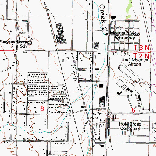 Topographic Map of 02N07W06AAC_02 Well, MT