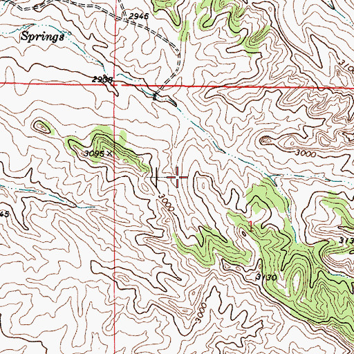 Topographic Map of 02N47E24CCA_01 Well, MT