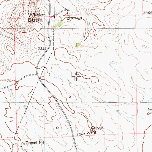 Topographic Map of 02N58E06BCDC01 Well, MT