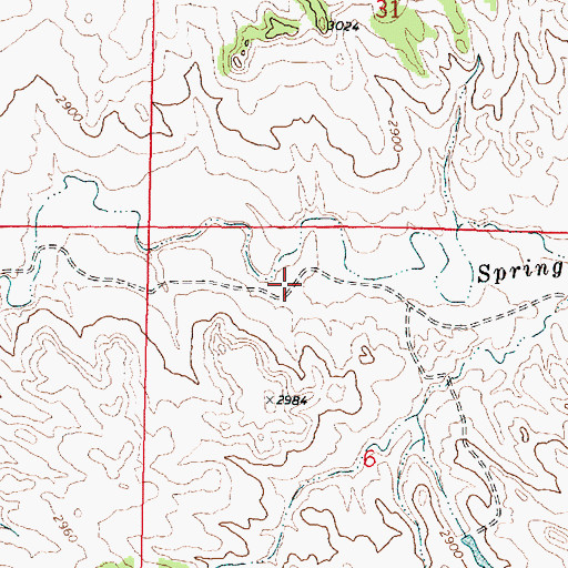 Topographic Map of 02N43E06BABA01 Well, MT