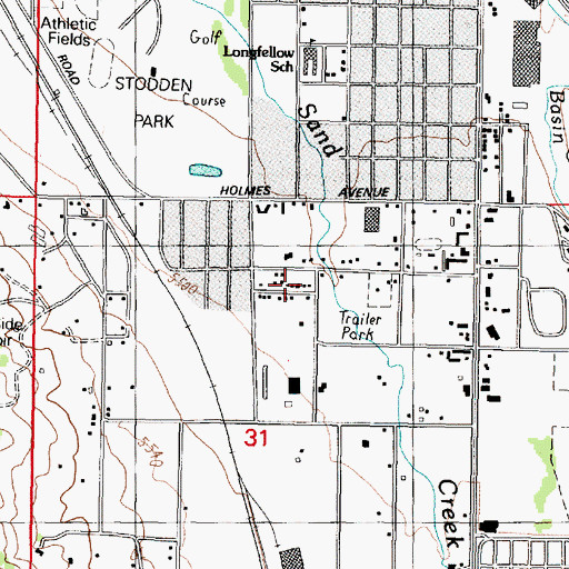 Topographic Map of 03N07W31ABC_01 Well, MT
