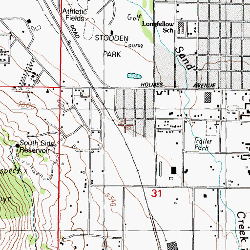 Topographic Map of 03N07W31BAC_01 Well, MT
