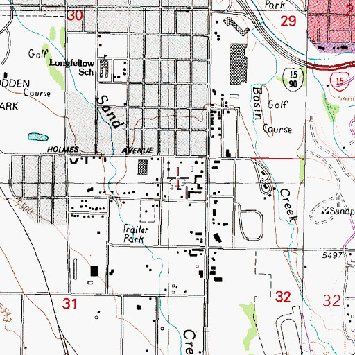 Topographic Map of 03N07W31AAA_01 Well, MT