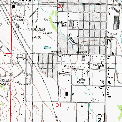 Topographic Map of 03N07W31ABB_02 Well, MT