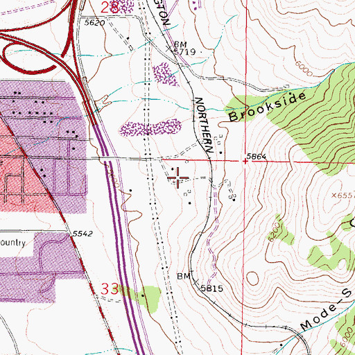Topographic Map of 03N07W33AAB_01 Spring, MT