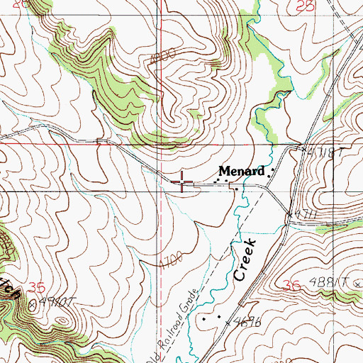 Topographic Map of 03N04E36BB__01 Well, MT