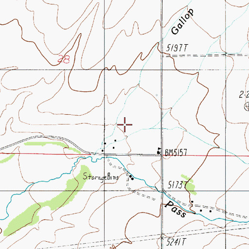 Topographic Map of 03N05E28DD__01 Well, MT