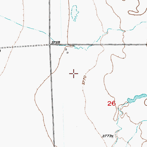 Topographic Map of 03N24E26B___01 Well, MT