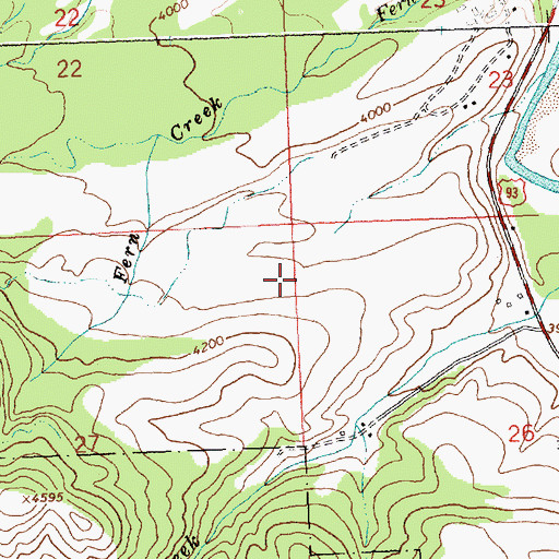 Topographic Map of 03N21W26BBB_01 Well, MT
