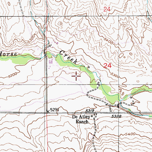 Topographic Map of 03N09E24C___01 Well, MT