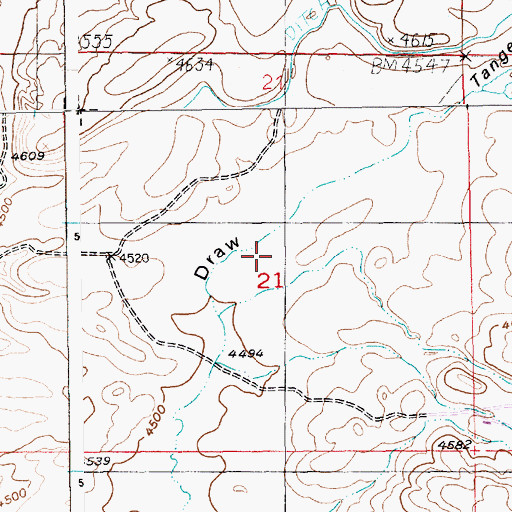 Topographic Map of 03N15E21____01 Well, MT