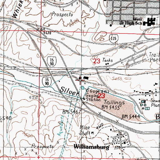 Topographic Map of 03N08W23BDC_01 Well, MT