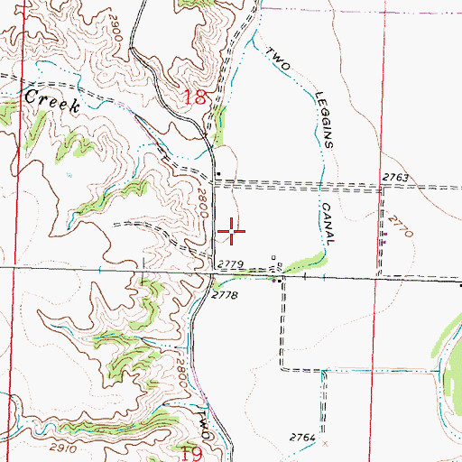 Topographic Map of 03N34E18DC__02 Well, MT