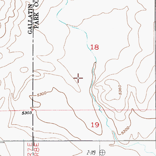 Topographic Map of 03N08E18C___01 Well, MT