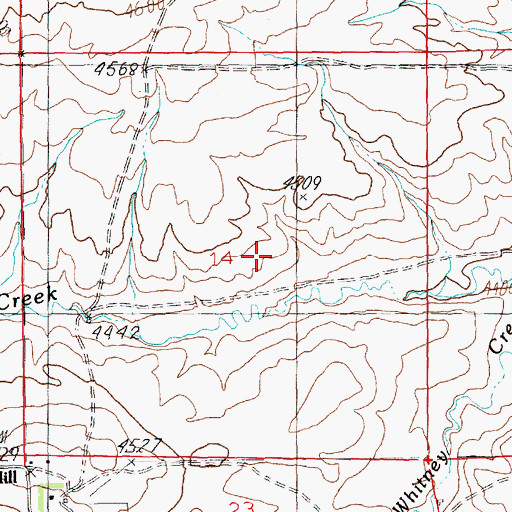 Topographic Map of 03N18E15ADCB01 Well, MT