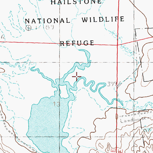 Topographic Map of 03N20E13ABB_01 Well, MT