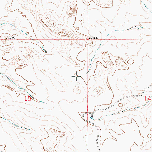 Topographic Map of 04N53E15ACA_01 Well, MT