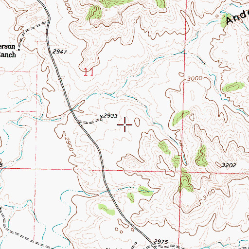 Topographic Map of 03N35E11D___01 Well, MT