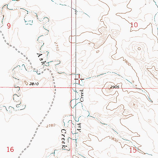 Topographic Map of 04N53E10CCC_01 Well, MT