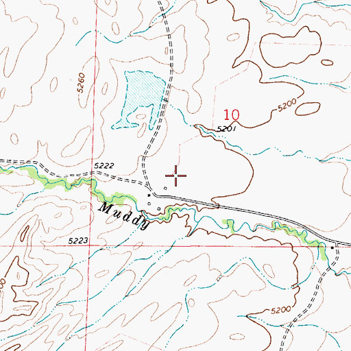 Topographic Map of 03N08E10C___01 Well, MT