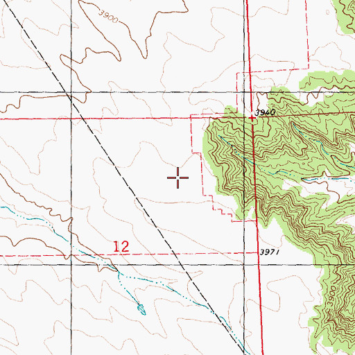 Topographic Map of 03N24E12A___01 Well, MT