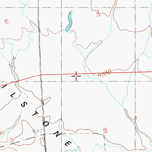 Topographic Map of 03N21E05C___01 Well, MT