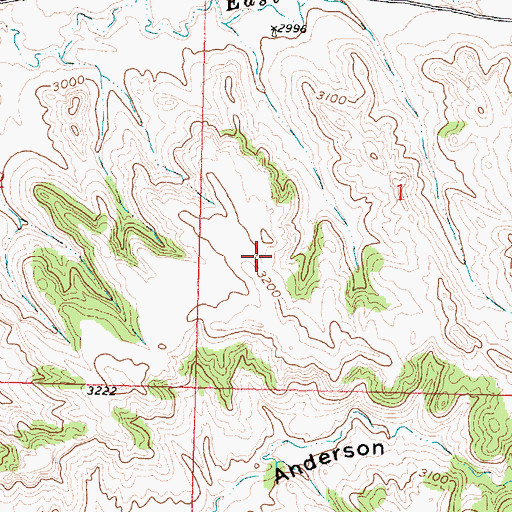 Topographic Map of 03N35E01BBAC01 Well, MT