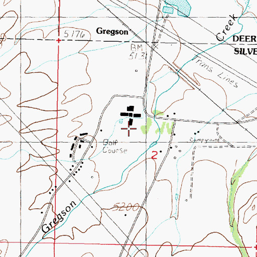 Topographic Map of 03N10W02BDAC01 Spring, MT