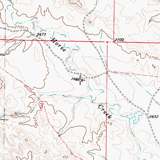 Topographic Map of 03N46E03ADBC01 Well, MT