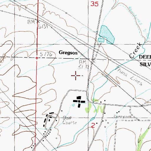 Topographic Map of 03N10W02BA__01 Well, MT