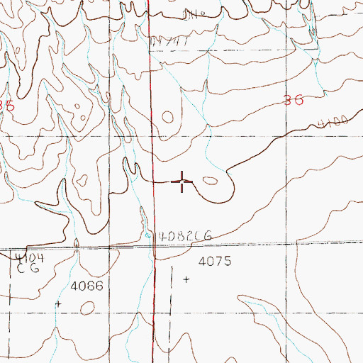 Topographic Map of 04N20E36CCBC01 Well, MT