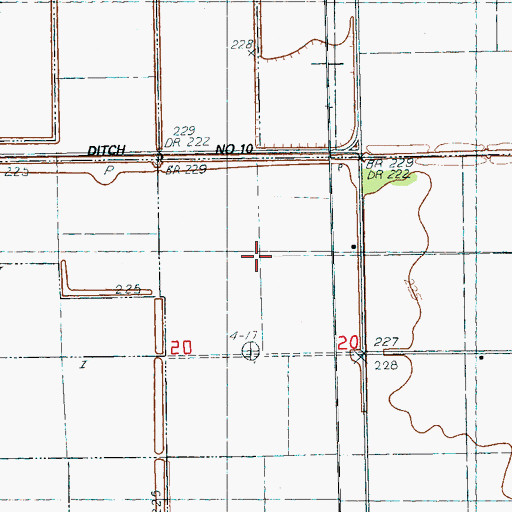 Topographic Map of Mulligans Camp (historical), AR