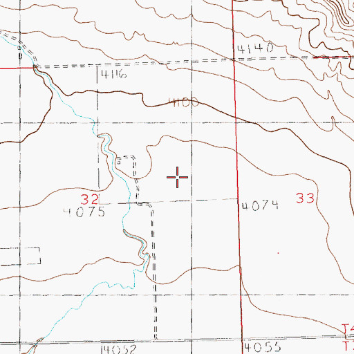 Topographic Map of 04N21E32ACBD01 Well, MT