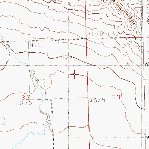 Topographic Map of 04N21E32ACAA01 Well, MT