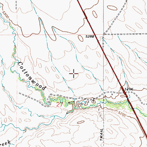 Topographic Map of 04N08E27A___01 Well, MT