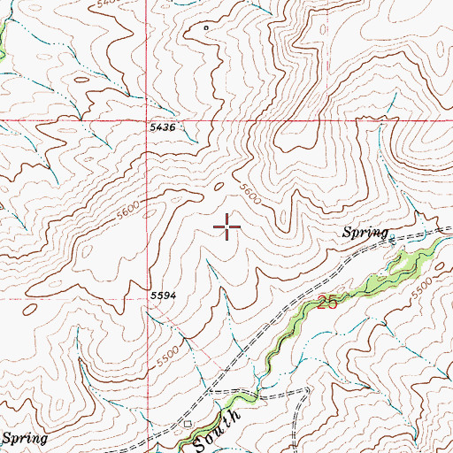 Topographic Map of 04N09E25B___01 Well, MT