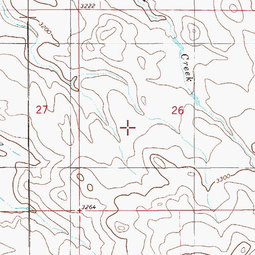 Topographic Map of 04N58E30ADD_01 Well, MT