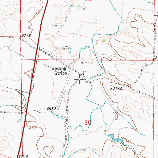 Topographic Map of 04N50E30BADB01 Well, MT