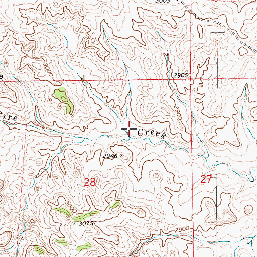 Topographic Map of 04N49E28ABDD01 Well, MT