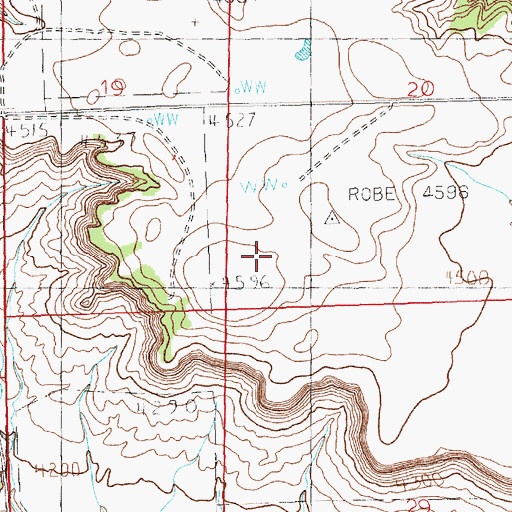 Topographic Map of 04N21E29BBBA01 Well, MT