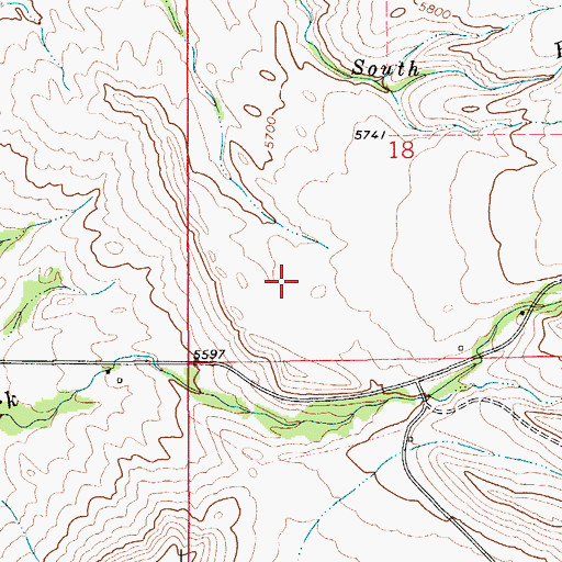 Topographic Map of 04N10E18C___01 Well, MT