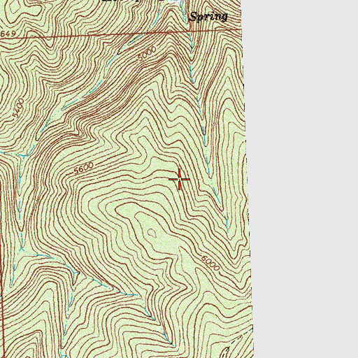 Topographic Map of 04N19W07DCD_02 Spring, MT