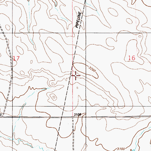 Topographic Map of 04N57E14DAB_01 Well, MT