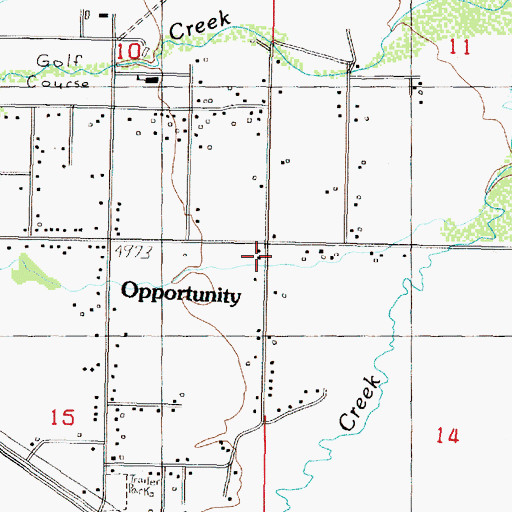 Topographic Map of 04N10W14BBBC01 Well, MT